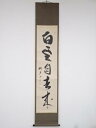 【中古】【ゴールデンウィークセール55%オフ】【書画】妙心寺谷耕月筆 「白雲自去来」一行書 肉筆紙本掛軸(共箱)【送料無料】掛け軸 床の間 書 おしゃれ 絵画 ...