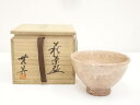 【中古】【茶道具】萩焼 無?造 茶碗(共箱)【送料無料】茶道 抹茶 おしゃれ 抹茶茶碗 抹茶碗 和食器 レトロ 茶器 骨董 茶わん 茶会 茶の湯