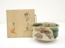 【中古】【茶道具】加藤光昭造 織部茶碗(共箱)【送料無料】茶道 抹茶 おしゃれ 抹茶茶碗 抹茶碗 和食器 レトロ 茶器 骨董 茶わん 茶会 茶の湯 5月 11月...