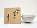 【中古】【茶道具】京焼 山城建司造 粉引茶碗(共箱)【送料無料】茶道 抹茶 おしゃれ 抹茶茶碗 抹茶碗 和食器 レトロ 茶器 骨董 茶わん 茶会 茶の湯 8月 10月 夏 秋