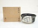 【中古】【ゴールデンウィークセール65%オフ】【茶道具】竹村脩造 黒織部茶碗(共箱)【送料無料】茶道 抹茶 おしゃれ 抹茶茶碗 抹茶碗 和食器 レトロ 茶器 骨...