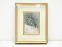 【中古】【アンティーク】絵画 黒田重太郎筆 小桜いんこ 油彩 肉筆額装(黒田重太郎遺作展出品作)【送料無料】絵画 書 おしゃれ アート 芸術 年中掛け インテリ...