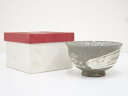 【中古】【茶道具】京焼 田中渓峰造 三島茶碗【送料無料】茶道 抹茶 おしゃれ 抹茶茶碗 抹茶碗 和食器 レトロ 茶器 骨董 茶わん 茶会 茶の湯 5月 春