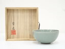 【中古】【茶道具】金元造 高麗青磁茶碗（共箱）【送料無料】 中古 茶道 抹茶 茶道具 おしゃれ 抹茶茶碗 抹茶碗 和食器 レトロ 茶器 茶わん 骨董 茶会 茶の湯