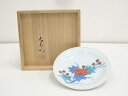 【中古】【ゴールデンウィークセール65%オフ】【華道】今泉今右衛門造 錦牡丹文飾皿(共箱)【送料無料】飾り皿 おしゃれ 皿 飾る アンティーク インテリア 骨董...