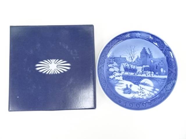 【中古】【陶芸・陶器】Royal Copenhagen　ロイヤルコペンハーゲン　イヤープレート（1999年）（箱付）【送料無料】食器 おしゃれ かわいい 皿 料理 アンティーク インテリア カフェ 食卓 雑貨 和風 洋風 来客