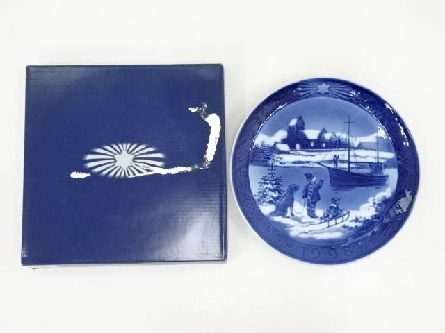 【中古】【陶芸・陶器】ロイヤルコペンハーゲン（Royal Copenhagen）　イヤープレート（1998年）【送料無料】食器 おしゃれ かわいい 皿 料理 アンティーク インテリア カフェ 食卓 雑貨 和風 洋風 来客