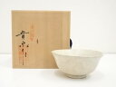 【中古】【茶道具】貴泉窯造 粉引茶碗(共箱)【送料無料】茶道 抹茶 おしゃれ 抹茶茶碗 抹茶碗 和食器 レトロ 茶器 骨董 茶わん 茶会 茶の湯 8月 10月 夏 秋