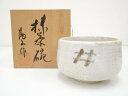 【中古】【ゴールデンウィークセール65%オフ】【茶道具】富山窯造 志野茶碗(共箱)【送料無料】茶道 抹茶 おしゃれ 抹茶茶碗 抹茶碗 和食器 レトロ 茶器 骨董...