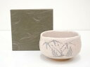 【中古】【茶道具】作家物 志野茶碗【送料無料】茶道 抹茶 おしゃれ 抹茶茶碗 抹茶碗 和食器 レトロ 茶器 骨董 茶わん 茶会 茶の湯