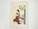 【中古】【タイムセール55%オフ】【書画】歌川広重 外と内姿八景 ろうかの暮雪 座敷の夕せう 手摺木版画【送料無料】◎絵画 書 おしゃれ 木製 アート 芸術 年...