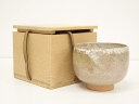 【中古】【茶道具】作家物 萩釉茶碗(保護箱)【送料無料】茶道 抹茶 おしゃれ 抹茶茶碗 抹茶碗 和食器 レトロ 茶器 骨董 茶わん 茶会 茶の湯 9月 秋