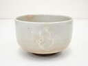 【中古】【茶道具】萩焼 瓢箪文茶碗【送料無料】茶道 抹茶 おしゃれ 抹茶茶碗 抹茶碗 和食器 レトロ 茶器 骨董 茶わん 茶会 茶の湯 9月 秋
