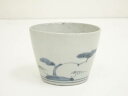 【中古】【陶芸・陶器】江戸中期 古伊万里 染付そば猪口【送料無料】お猪口 酒器 おしゃれ かわいい 日本酒 お酒 ディスプレイ インテリア 骨董 和食器 おちょ...