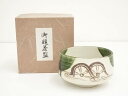 【中古】【茶道具】作家物 織部茶碗【送料無料】茶道 抹茶 おしゃれ 抹茶茶碗 抹茶碗 和食器 レトロ 茶器 骨董 茶わん 茶会 茶の湯 5月 11月 春 秋