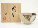 【中古】【茶道具】京焼 桶谷定一造 色絵舟橋茶碗(共箱)【送料無料】茶道 抹茶 おしゃれ 抹茶茶碗 抹茶碗 和食器 レトロ 茶器 骨董 茶わん 茶会 茶の湯