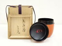 【中古】【ゴールデンウィークセール55%オフ】【茶道具】坂本曲斎造 根来茶入(堀内家十二代兼中斎書付)(共箱)【送料無料】茶入れ 茶道 茶道具 おしゃれ 道具 ...