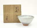 【中古】【茶道具】京焼 国領寿人造 刷毛目茶碗(銘:心月)(共箱)【送料無料】茶道 抹茶 おしゃれ 抹茶茶碗 抹茶碗 和食器 レトロ 茶器 骨董 茶わん 茶会 ...