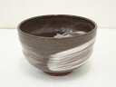 【中古】【タイムセール10%オフ】【茶道具】作家物 刷毛目茶碗【送料無料】茶道 抹茶 おしゃれ 抹茶茶碗 抹茶碗 和食器 レトロ 茶器 骨董 茶わん 茶会 茶の...