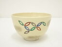 【中古】【茶道具】京焼 橋本城岳造 色絵七宝文茶碗【送料無料】茶道 抹茶 おしゃれ 抹茶茶碗 抹茶碗 和食器 レトロ 茶器 骨董 茶わん 茶会 茶の湯 1月 冬
