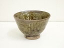 【中古】【茶道具】作家物 瀬戸灰釉茶碗【送料無料】茶道 抹茶 おしゃれ 抹茶茶碗 抹茶碗 和食器 レトロ 茶器 骨董 茶わん 茶会 茶の湯