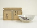 【中古】【タイムセール60%オフ】【茶道具】遊虎造 色絵葡萄文様茶碗(共箱)【送料無料】茶道 抹茶 おしゃれ 抹茶茶碗 抹茶碗 和食器 レトロ 茶器 骨董 茶わん 茶会 茶の湯