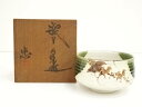 【中古】【タイムセール55%オフ】【茶道具】作家物 織部茶碗(共箱)【送料無料】茶道 抹茶 おしゃれ 抹茶茶碗 抹茶碗 和食器 レトロ 茶器 骨董 茶わん 茶会 茶の湯 5月 11月 春 秋