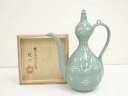 【中古】【タイムセール55%オフ】【茶道具】趙京洙造 青磁雲鶴水注(共箱)【送料無料】茶道 茶道具 おしゃれ 茶器 抹茶 水注ぎ みずつぎ 水次 水次ぎ 骨董 ...