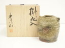 【中古】【夏まつりセール55%オフ】【華道】井戸本青山造 掛花入(共箱)【送料無料】花入れ 茶道 茶道具 花瓶 花器 おしゃれ フラワーベース 道具 茶室 華道...