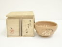 【中古】【ゴールデンウィークセール55%オフ】【茶道具】桃山窯造 赤織部団扇馬茶碗(共箱)【送料無料】茶道 抹茶 おしゃれ 抹茶茶碗 抹茶碗 和食器 レトロ 茶...