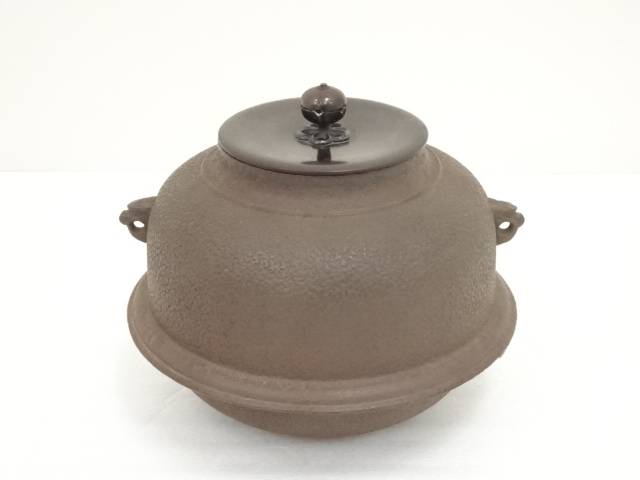 【中古】【茶道具】釜師　須藤浄義造　朝鮮釜（共箱）【送料無料】 2