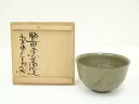 【中古】【タイムセール35%オフ】【茶道具】黒牟田焼 丸田正美造 伊羅保釉茶碗(共箱)【送料無料】茶道 抹茶 おしゃれ 抹茶茶碗 抹茶碗 和食器 レトロ 茶器 骨董 茶わん 茶会 茶の湯 jtot 1月 10月 秋 冬