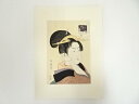 【中古】【ゴールデンウィークセール35%オフ】【書画】喜多川歌麿 高名美人六家撰 辰巳路考 手摺浮世絵木版画【送料無料】絵画 書 おしゃれ 木製 アート 芸術 ...