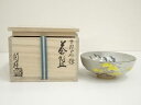 【中古】【タイムセール55%オフ】【茶道具】杣山焼 南口閑粋造 女郎花鵲茶碗(共箱)【送料無料】茶道 抹茶 おしゃれ 抹茶茶碗 抹茶碗 和食器 レトロ 茶器 骨...