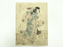【中古】【ゴールデンウィークセール35%オフ】【書画】江戸期 春好斎北洲 中村歌右衛門の美濃庄九郎 手摺木版画【送料無料】絵画 書 おしゃれ 木製 アート 芸術...
