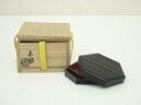 【中古】【ゴールデンウィークセール55%オフ】【香道】岡本漆専堂造 一閑六角香合(共箱)【送料無料】茶道具 茶道 香道 香道具 おしゃれ かわいい アンティーク...