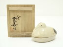 【中古】【ゴールデンウィークセール55%オフ】【香道】布志名焼 八世 土屋雲善造 鶴香合(共箱)【送料無料】茶道具 茶道 香道 香道具 おしゃれ かわいい アン...