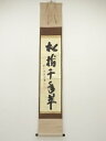 【中古】【ゴールデンウィークセール55%オフ】【書画】前大徳 藤井誡堂筆 「松樹千年翠」一行書 肉筆紙本掛軸(共箱)【送料無料】掛け軸 床の間 書 おしゃれ 絵...