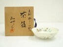 【中古】【ゴールデンウィークセール55%オフ】【茶道具】弘竹造 色絵撫子ニ白鷺茶碗(共箱)【送料無料】茶道 抹茶 おしゃれ 抹茶茶碗 抹茶碗 和食器 レトロ 茶...