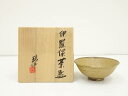 【中古】【タイムセール55%オフ】【茶道具】京焼 河合瑞豊造 伊羅保茶碗(共箱)【送料無料】茶道 抹茶 おしゃれ 抹茶茶碗 抹茶碗 和食器 レトロ 茶器 骨董 ...