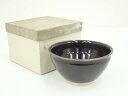 【中古】【茶道具】京焼 森里陶楽造 天目茶碗(箱付)【送料無料】茶道 抹茶 おしゃれ 抹茶茶碗 抹茶碗 和食器 レトロ 茶器 骨董 茶わん 茶会 茶の湯
