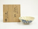 【中古】【ゴールデンウィークセール55%オフ】【茶道具】京焼 高台寺窯 森里陶楽造 仁清写桔梗茶碗(共箱)【送料無料】茶道 抹茶 おしゃれ 抹茶茶碗 抹茶碗 和...