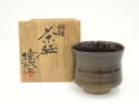 【中古】【ゴールデンウィークセール55%オフ】【茶道具】岡本璋弐造 飴釉茶碗(共箱)【送料無料】茶道 抹茶 おしゃれ 抹茶茶碗 抹茶碗 和食器 レトロ 茶器 骨...