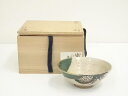 【中古】【タイムセール10%オフ】【茶道具】織部平茶碗(保護箱)【送料無料】茶道 抹茶 おしゃれ 抹茶茶碗 抹茶碗 和食器 レトロ 茶器 骨董 茶わん 茶会 茶の湯 夏 5月 11月 春 秋