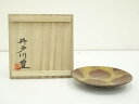 【中古】【タイムセール60%オフ】【陶芸・陶器】井戸川豊造 色絵栗文皿(共箱)【送料無料】和食器 おしゃれ かわいい 和食 洋食 プレート 文様 伝統 料理 居...