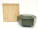 【中古】【茶道具】玉眞造 漆塗梅図八角喰籠(共箱)【送料無料】和食器 茶器 菓子器 おしゃれ 和菓子 主菓子 茶道 茶道具 じきろう 食籠 喰篭 喰篭 お菓子入れ 1月 冬