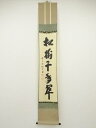 【中古】【タイムセール55%オフ】【書画】前大徳 藤井誡堂筆 「松樹千年翠」一行書 肉筆紙本掛軸(共箱)【送料無料】掛け軸 床の間 書 おしゃれ 絵画 表具 芸...