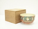 【中古】【タイムセール35%オフ】【茶道具】九谷焼 庄三手茶碗(保護箱)【送料無料】茶道 抹茶 おしゃれ 抹茶茶碗 抹茶碗 和食器 レトロ 茶器 骨董 茶わん ...