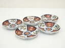 【中古】【サマーセール55%オフ】【陶芸・陶器】明治期 伊万里焼 染錦松竹梅文小皿5客【送料無料】食器 器 おしゃれ かわいい 骨董 取り皿 醤油皿 料理 アン...