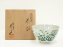 【中古】【茶道具】京焼 清閑寺窯造 杉田祥平 色絵桐涛茶碗(共箱)【送料無料】茶道 抹茶 おしゃれ 抹茶茶碗 抹茶碗 和食器 レトロ 茶器 骨董 茶わん 茶会 ...